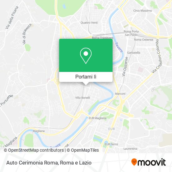 Mappa Auto Cerimonia Roma