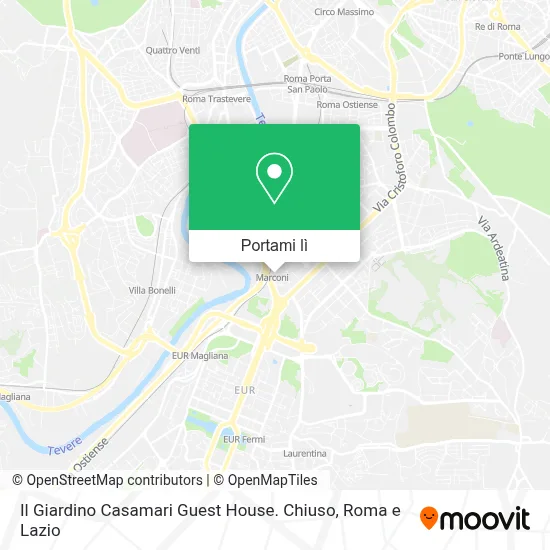 Mappa Il Giardino Casamari Guest House. Chiuso