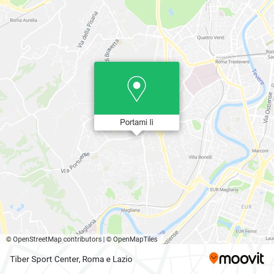 Mappa Tiber Sport Center