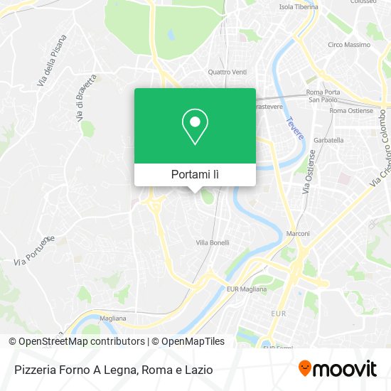 Mappa Pizzeria Forno A Legna