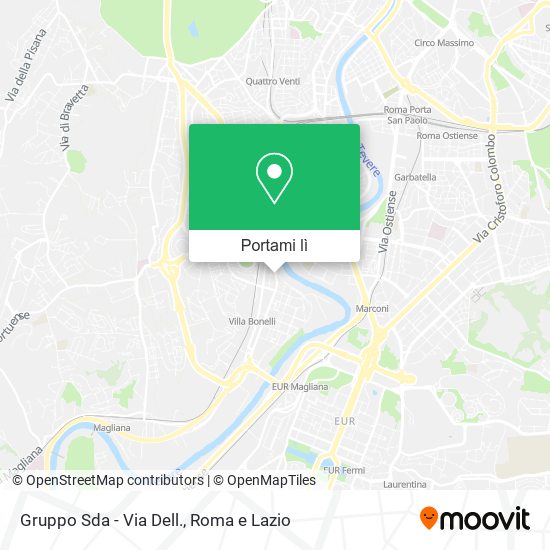 Mappa Gruppo Sda - Via Dell.