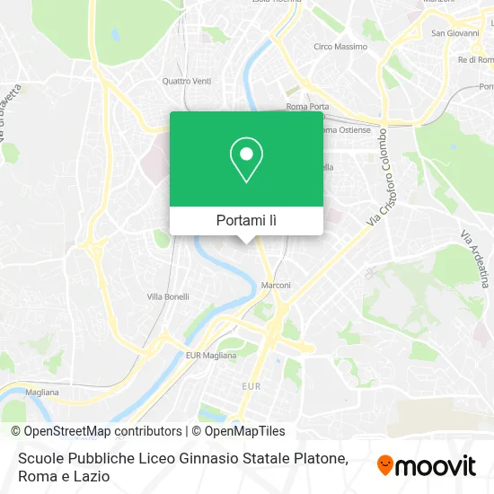 Mappa Scuole Pubbliche Liceo Ginnasio Statale Platone