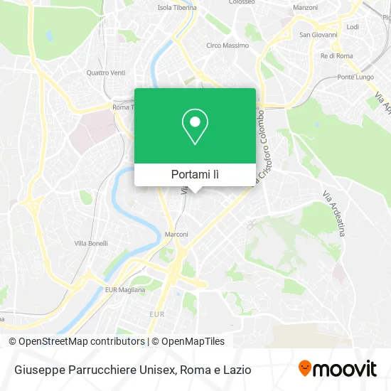Mappa Giuseppe Parrucchiere Unisex