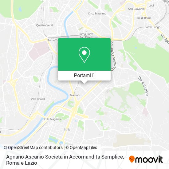 Mappa Agnano Ascanio Societa in Accomandita Semplice
