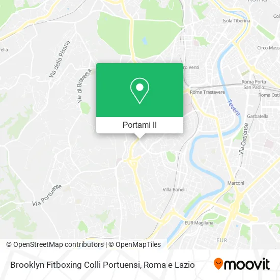 Mappa Brooklyn Fitboxing Colli Portuensi