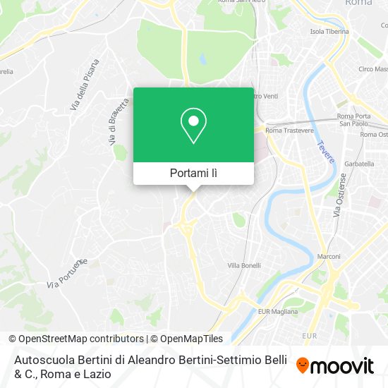 Mappa Autoscuola Bertini di Aleandro Bertini-Settimio Belli & C.