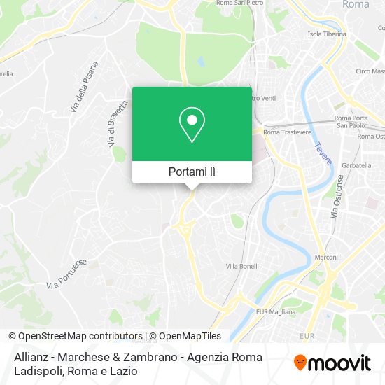 Mappa Allianz - Marchese & Zambrano - Agenzia Roma Ladispoli