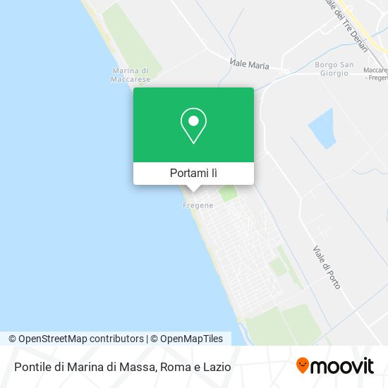 Mappa Pontile di Marina di Massa