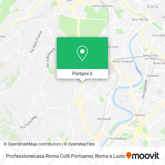 Mappa Professionecasa Roma Colli Portuensi