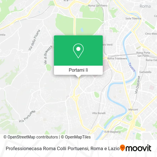 Mappa Professionecasa Roma Colli Portuensi