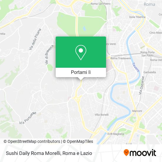 Mappa Sushi Daily Roma Morelli