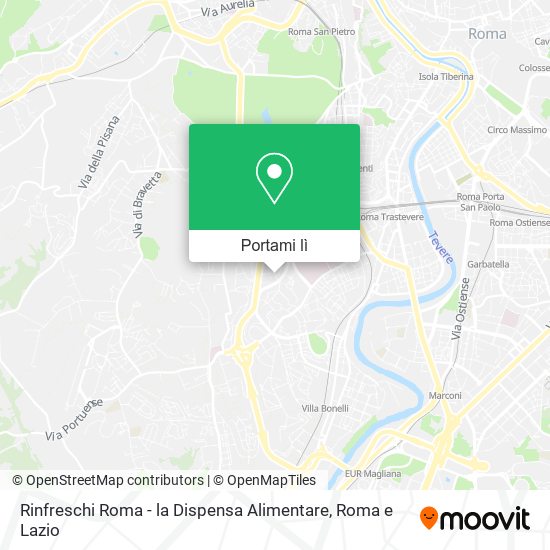 Mappa Rinfreschi Roma - la Dispensa Alimentare