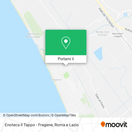 Mappa Enoteca il Tappo - Fregene