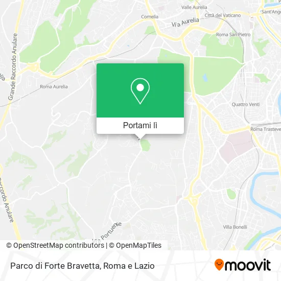 Mappa Parco di Forte Bravetta