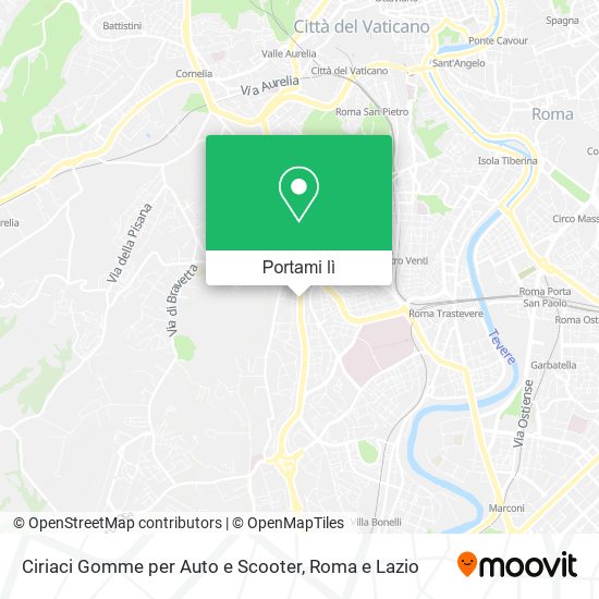 Mappa Ciriaci Gomme per Auto e Scooter