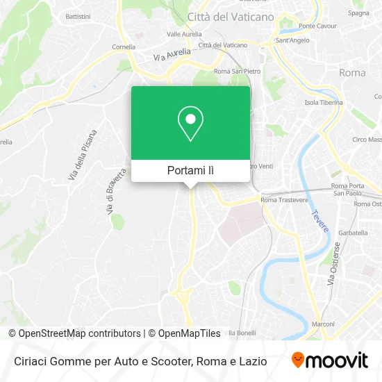 Mappa Ciriaci Gomme per Auto e Scooter