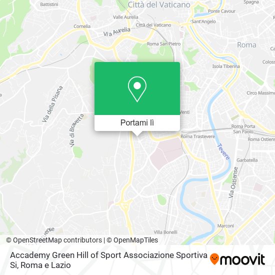 Mappa Accademy Green Hill of Sport Associazione Sportiva Si