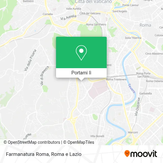 Mappa Farmanatura Roma
