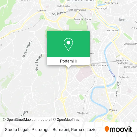 Mappa Studio Legale Pietrangeli Bernabei