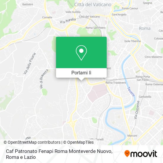 Mappa Caf Patronato Fenapi Roma Monteverde Nuovo