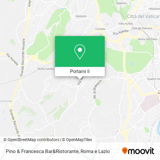 Mappa Pino & Francesca Bar&Ristorante