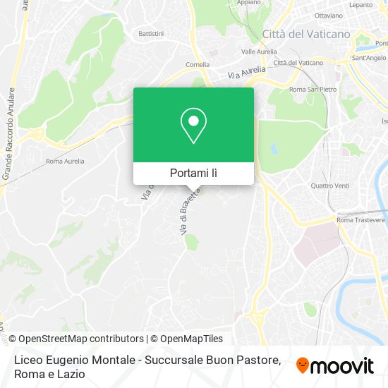 Mappa Liceo Eugenio Montale - Succursale Buon Pastore