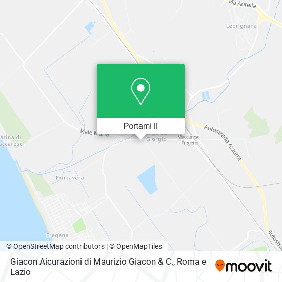 Mappa Giacon Aicurazioni di Maurizio Giacon & C.