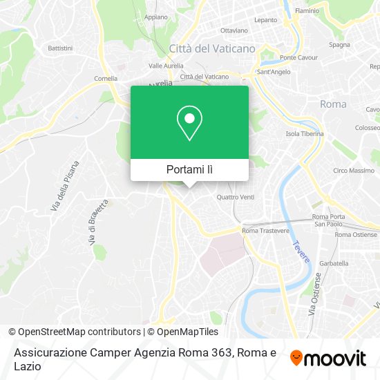 Mappa Assicurazione Camper Agenzia Roma 363