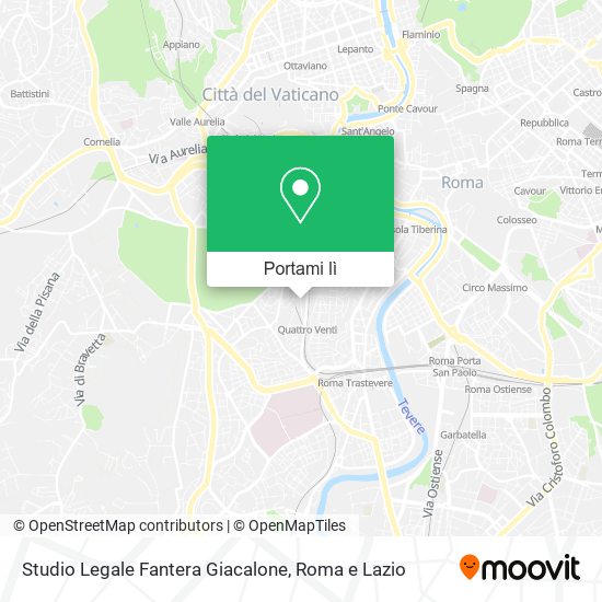 Mappa Studio Legale Fantera Giacalone