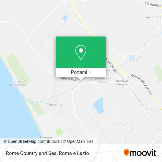 Mappa Rome Country and Sea