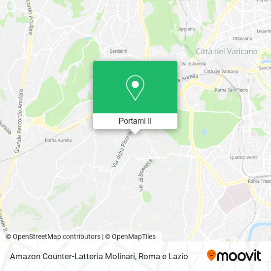 Mappa Amazon Counter-Latteria Molinari
