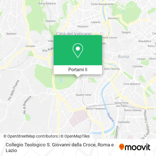 Mappa Collegio Teologico S. Giovanni della Croce