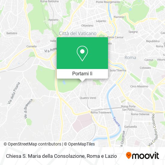 Mappa Chiesa S. Maria della Consolazione