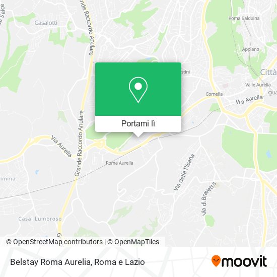 Mappa Belstay Roma Aurelia