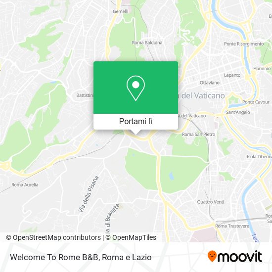 Mappa Welcome To Rome B&B