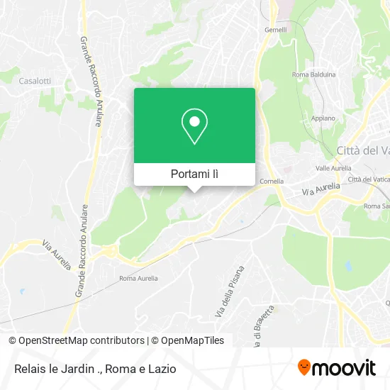 Mappa Relais le Jardin .