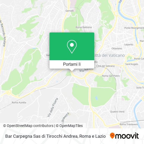 Mappa Bar Carpegna Sas di Tirocchi Andrea