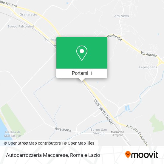 Mappa Autocarrozzeria Maccarese