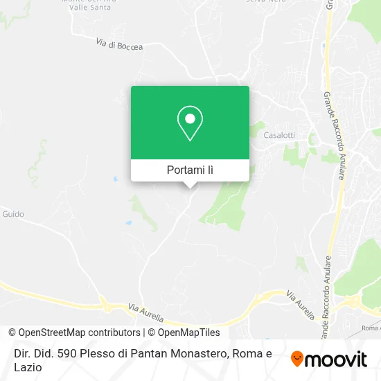 Mappa Dir. Did. 590 Plesso di Pantan Monastero