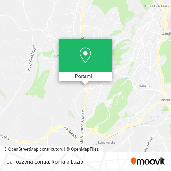 Mappa Carrozzeria Loriga