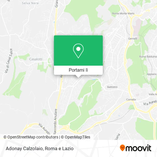 Mappa Adonay Calzolaio