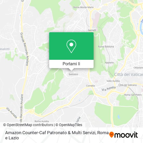 Mappa Amazon Counter-Caf Patronato & Multi Servizi