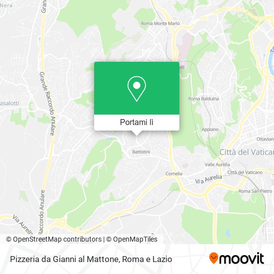 Mappa Pizzeria da Gianni al Mattone