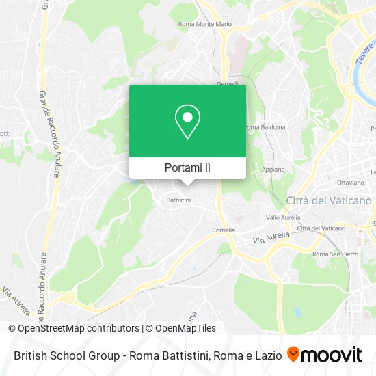 Mappa British School Group - Roma Battistini