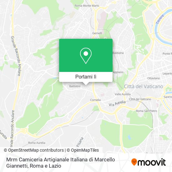Mappa Mrm Camiceria Artigianale Italiana di Marcello Giannetti