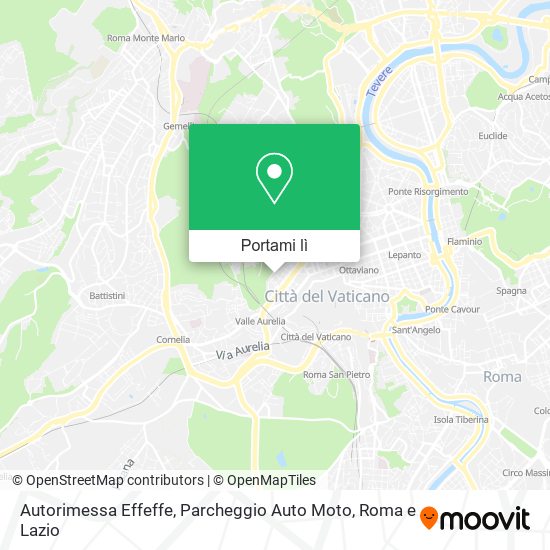 Mappa Autorimessa Effeffe, Parcheggio Auto Moto