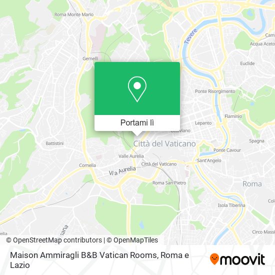 Mappa Maison Ammiragli B&B Vatican Rooms