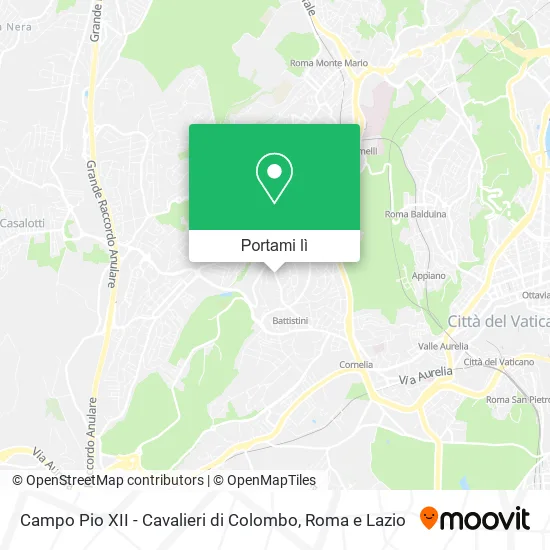 Mappa Campo Pio XII - Cavalieri di Colombo