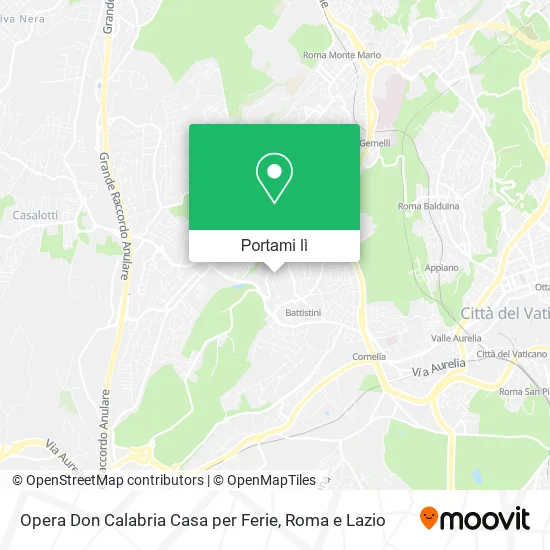 Mappa Opera Don Calabria Casa per Ferie