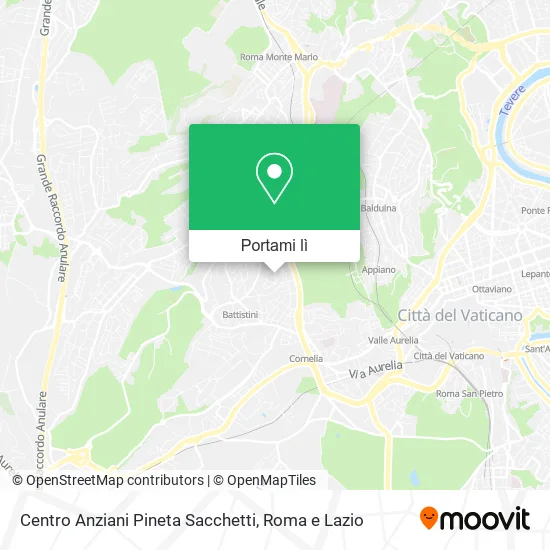 Mappa Centro Anziani Pineta Sacchetti